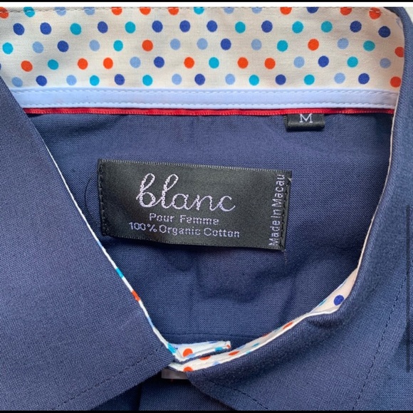 Blanc Button Down Dress Shirt - Picture 5 of 5